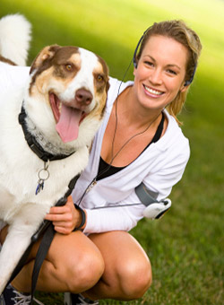 Promenade, visite et garde de chien par un dogsitter